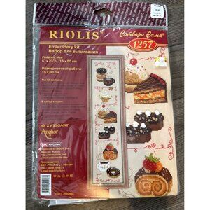 Riolis Cross Stitch Kit Dolce Vita Deserts Cakes Bakery Coffee 1257 New $49